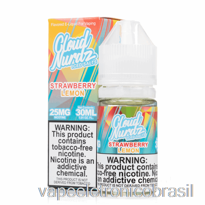 Vape Vaporesso Gelado Morango Limão - Nuvem De Sais Nurdz - 30ml 25mg